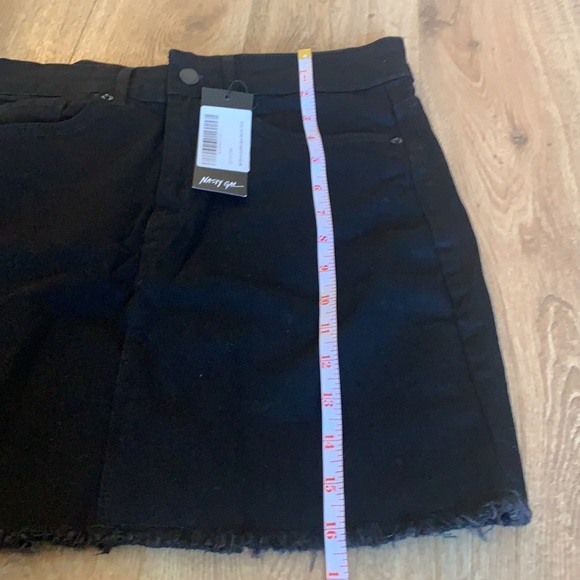 Nasty Gal-size 2-black denim mini shirt new with tags - Picture 10 of 13